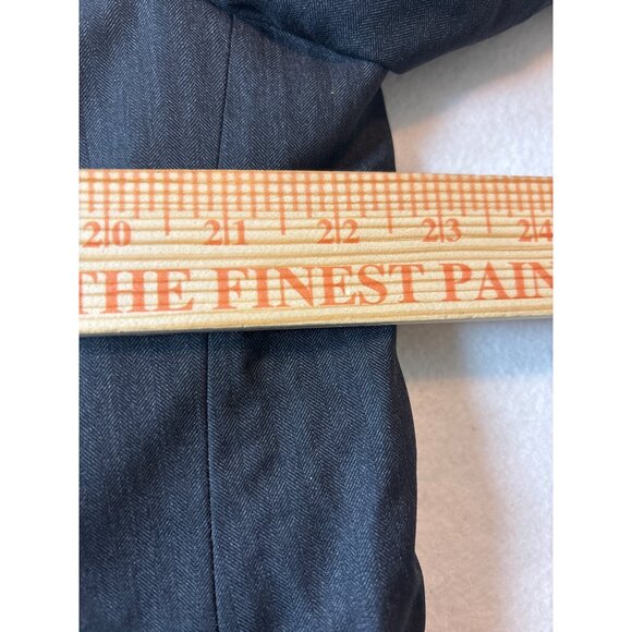 Ralph Lauren Purple Label Mens Grey Pinstripe Two-Button Suit Jacket 46 - Picture 6 of 14